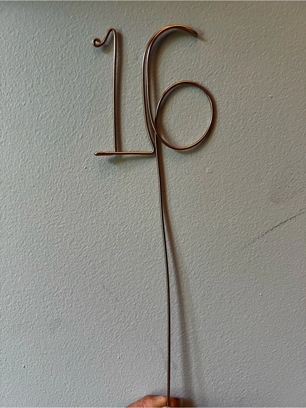 Rose Gold Wire Number Table Markers Wedding 10-22